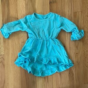 Blue Ruffled Girls Tunic